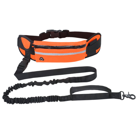 Hands-Free Running Belt with Shock-Absorbing Dog Leash